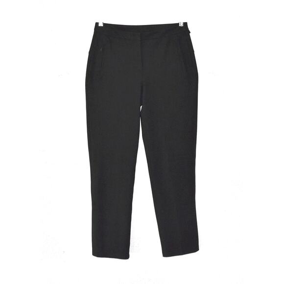 B0 Auth LULULEMON Black Hidden Slash Zipper Pockets Fabric Stretch Pants Size 4 - Picture 1 of 5